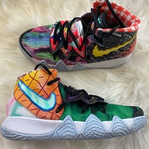 Funky Sneaker with multiple colors and print in great condition